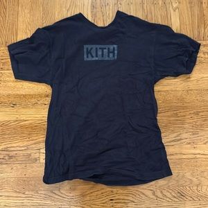 Kith - Tonal Box Logo Shirt - Navy - Size Medium